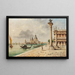 Venise, udsigt over Santa Maria della Salute - Marco Grubas — indrammet kunstværk på væggen
