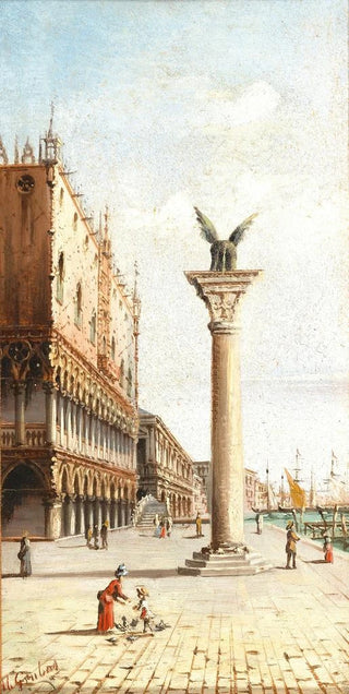 Marco Grubas - Venice a View of Palazzo Ducale and St Marks Column.webp