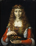 Fille aux cerises - Marco d'Oggiono — visning af kunstværket