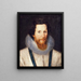 Portrait af Robert Devereux, anden greve af Essex - Marcus Gheeraerts den Yngre — indrammet kunstværk på væggen