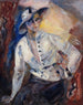 Portrait af Yvonne Printemps 1894-1977 skuespillerinde og sangerinde - Marguerite Barthélemy — visning af kunstværket