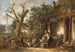 Idylle familiale dans une cour - Mari ten Kate | Reproduction — visning af kunstværket