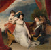 Maria Mathilda Bingham med to af hendes børn - Sir Thomas Lawrence — vist i et interiør