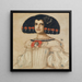 Marie, datter af kunstneren, i Velázquez-kjole - Franz von Stuck — indrammet kunstværk på væggen