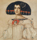 Marie, datter af kunstneren, i Velázquez-kjole - Franz von Stuck — visning af kunstværket