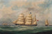Le John Paterson i tre positioner ud for Le Havre - Marie-Edouard Adam — visning af kunstværket