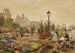 Le quai aux fleurs og hotel de ville - Marie-François Firmin-Girard — visning af kunstværket