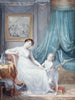 formodet portræt af Madame Marie Alexandre Vincent og hendes søn André - Marie-Gabrielle Capet — visning af kunstværket