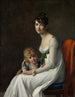 Madame Philippe Panon Desbassayns de Richemont Jeanne Églé Mourgue og hendes søn Eugène - Marie-Guillemine Benoist — visning af kunstværket