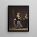 La Liseuse - Marie-Marc-Antoine Bilcoq — indrammet kunstværk på væggen