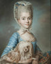 Augustine Suzanne Roslin, kunstnerens datter - Marie-Suzanne Giroust — visning af kunstværket