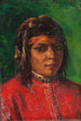 Portrait af en marokkansk kvinde - Marie-Yvonne Laur — visning af kunstværket