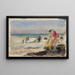 La plage à Veules-les-Roses - Marie Bracquemond — indrammet kunstværk på væggen