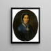 Portrait af Sophie Krebs født Schaal - Marie Dürr Grossmann — indrammet kunstværk på væggen