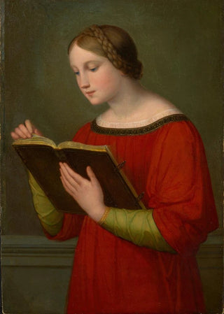 Marie Ellenrieder - A girl reading the Bible.webp