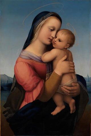 Marie Ellenrieder - Kopie nach der Madonna aus dem Hause Tempi von Raffael.webp