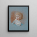 Portrait de Madame Schröder - Marie Jeanne Clemens — indrammet kunstværk på væggen