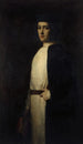 Portrait af Caroline Segond-Weber 1867-1945 medlem af Comédie-Française i rollen som Danielo af La Reine Fiammette af Catulle Mendès - Marie Villedieu — visning af kunstværket