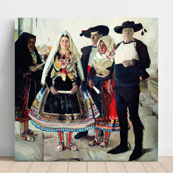 Reproduktion af maleriet Mariée Lagarteran - Joaquín Sorolla maleri