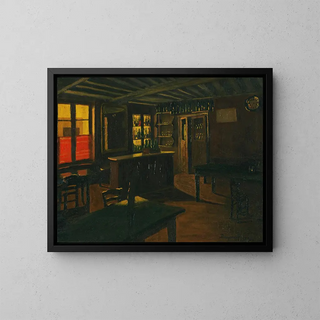 Marius Borgeaud - Drinking Room At The La CroixVert In Moret.webp