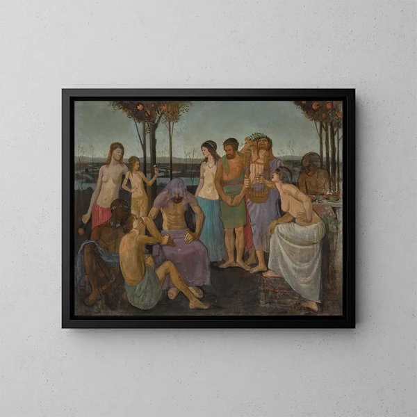 Allegori - Mark Gertler — indrammet kunstværk på væggen