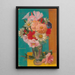 Blomster i en Vase - Mark Gertler — indrammet kunstværk på væggen