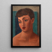 Tête de jeune fille - Mark Gertler — indrammet kunstværk på væggen