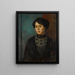 Portrait af kunstneren Søster Sophie - Mark Gertler — indrammet kunstværk på væggen
