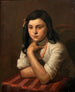 Portrait af May Berlinsky - Mark Gertler — visning af kunstværket