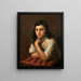 Portrait af May Berlinsky - Mark Gertler — indrammet kunstværk på væggen