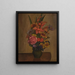Naturmort med vase og blomster - Mark Gertler — indrammet kunstværk på væggen