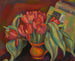 rød tulip-stilleben - Mark Gertler — visning af kunstværket