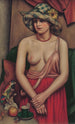 "Le chapeau de paille" - Mark Gertler — visning af kunstværket