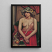 "Le chapeau de paille" - Mark Gertler — indrammet kunstværk på væggen