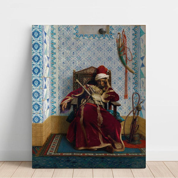 Reproduktion af maleriet af Markos Botsaris - Jean-Léon Gérôme