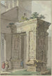 L'Arco degli Argentarii nær San Giorgio in Velabro i Rom - Marquard Wocher — visning af kunstværket