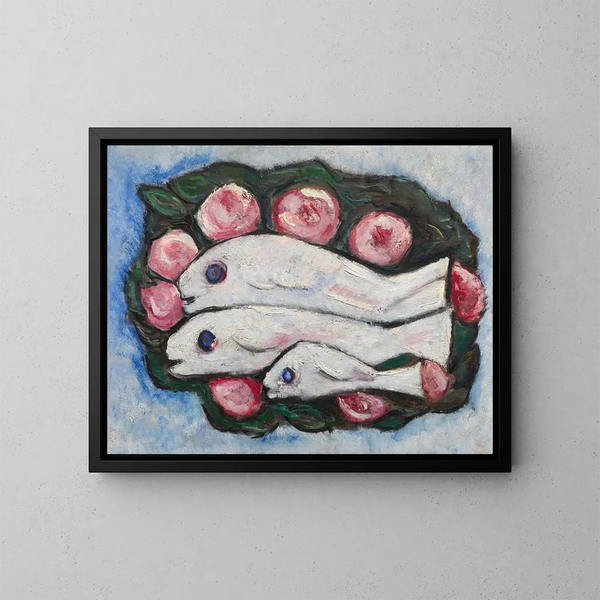 Banquet dans le silence - Marsden Hartley — indrammet kunstværk på væggen