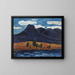 Landskab blå - Marsden Hartley — indrammet kunstværk på væggen