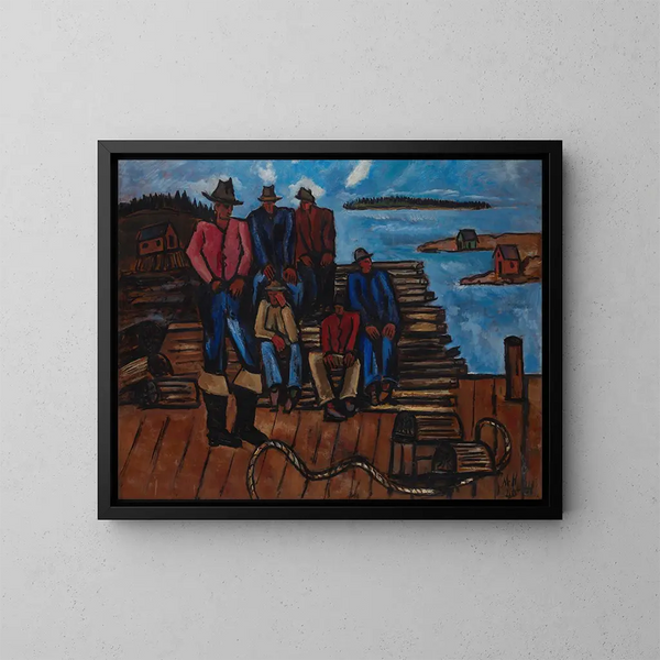 Fiskeere af hummer - Marsden Hartley — indrammet kunstværk på væggen