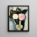 blomster i rosa og hvide nuancer i en vase - Marsden Hartley — indrammet kunstværk på væggen