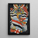Portrait af en tysk officer - Marsden Hartley — indrammet kunstværk på væggen