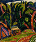 Træ rød - Marsden Hartley — visning af kunstværket