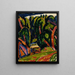 Træ rød - Marsden Hartley — indrammet kunstværk på væggen