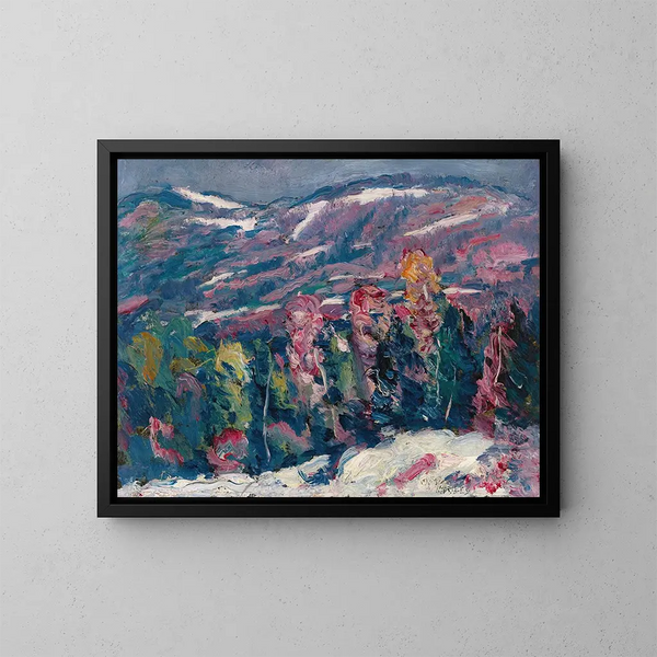 Vinterssang - Marsden Hartley — indrammet kunstværk på væggen