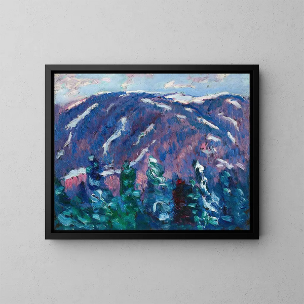 vinterssange nr. 3 - Marsden Hartley — indrammet kunstværk på væggen