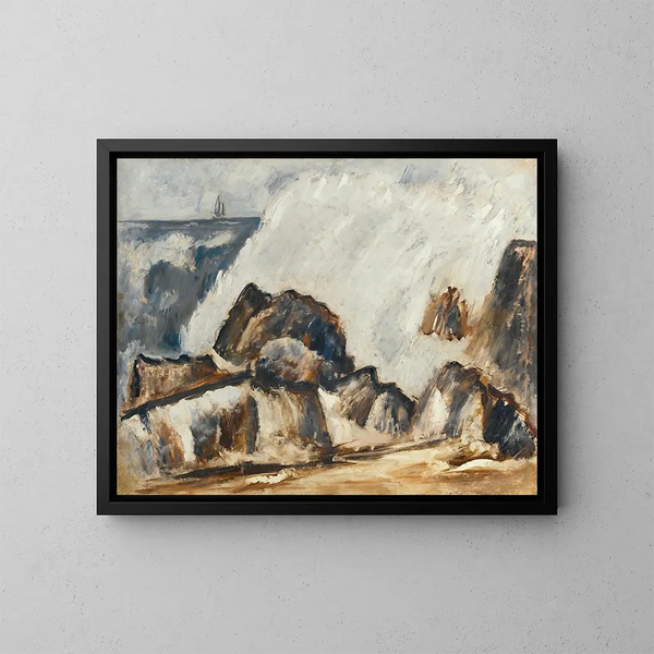 Vague tempête - Marsden Hartley — indrammet kunstværk på væggen