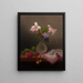 Et vase af lys af hvede og heliotrop - Martin Johnson Heade — indrammet kunstværk på væggen