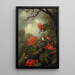 Colibri og passiflora - Martin Johnson Heade — indrammet kunstværk på væggen