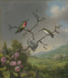 Colibris og æbleblomster - Martin Johnson Heade — visning af kunstværket