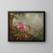 Orchideer og kolibrier - Martin Johnson Heade — indrammet kunstværk på væggen